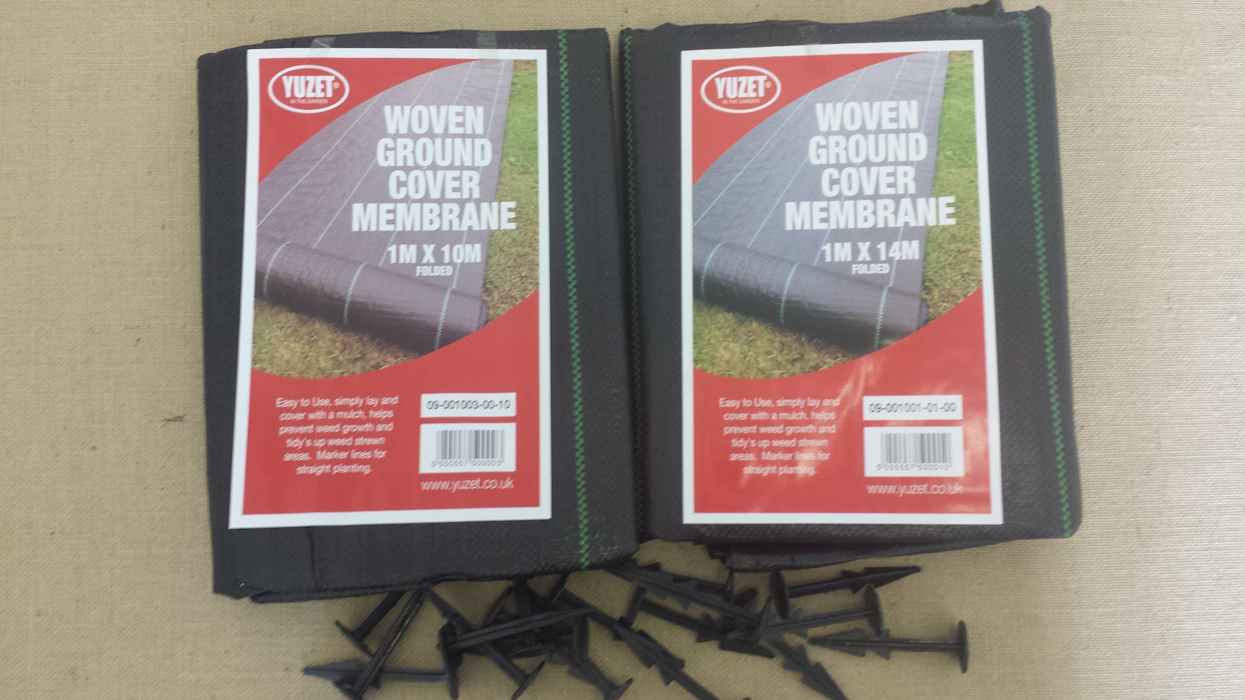 YUZET 1M X10M +40 pegs weed control fabric ground cover membrane